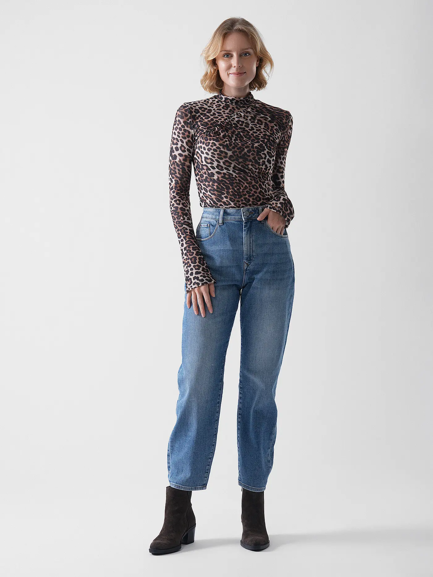 DAWN DENIM | Jeans Balloon Fit | hellblau